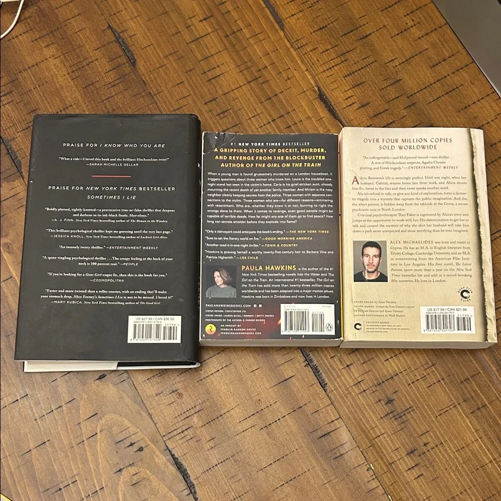 Lot of 3 suspense books. Feeney is hardback other two are soft - Picture 2 of 2